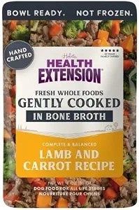 Health Extension Gently Cooked in Bone Broth 3 oz, Flavor: Lamb Carrot