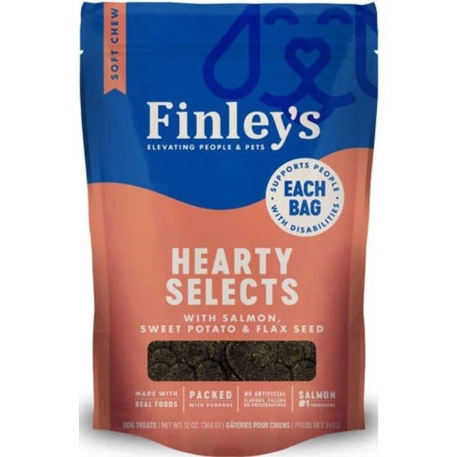 Finley's Salmon &amp; Flax Hearty Selects - 12 oz