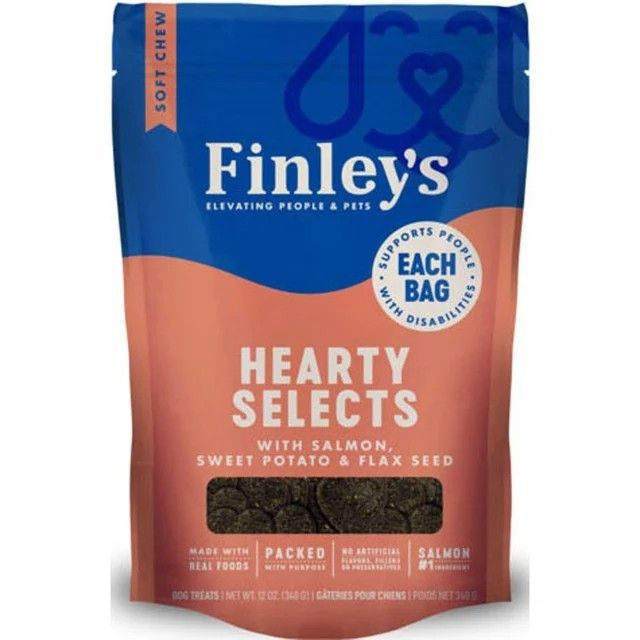 Finley's Salmon &amp; Flax Hearty Selects - 12 oz