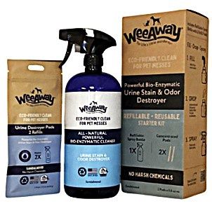 Wee Away Refillable&amp;Reusable Starter Kit, Flavor: Sandalwood