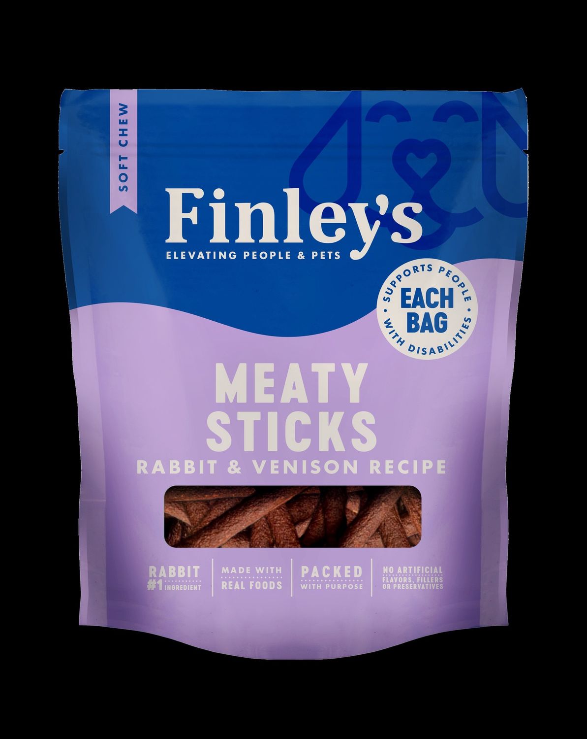 Finley's Rabbit &amp; Venison Meaty Sticks - 5 oz