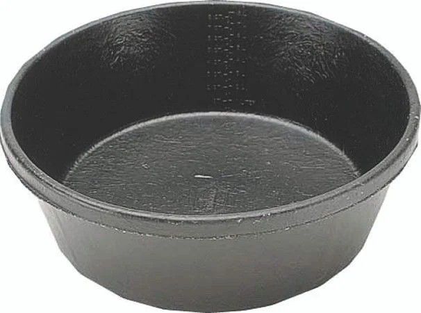 Fortiflex Rubber Stall Feeder - Black - 8 QT