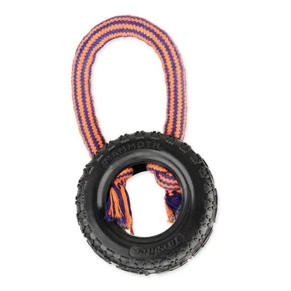 Mammoth Tirebiter Advanced w/Loop Rope Handle-Med 5" Dog Toy