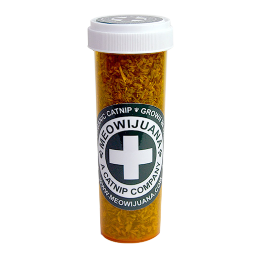 Meowijuana Kalico Kush Premium Catnip with Valerian Root - Large Bottle  26 grams