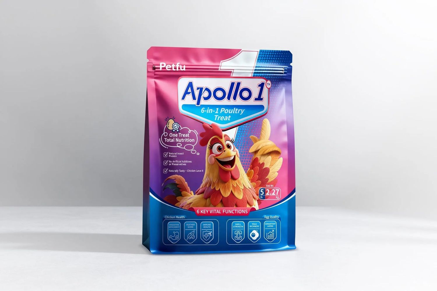 Petfu Apollo 1 Poultry Treat - 5 LB