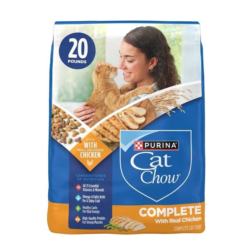 Purina Cat Chow Complete Dry Cat Food  20 lb Bag