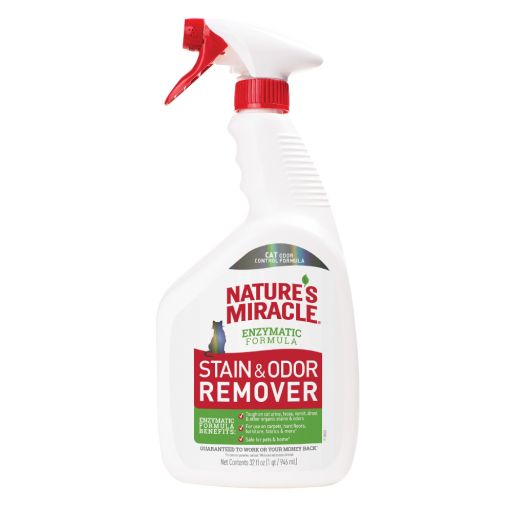 NATURE'S MIRACLE STAIN &amp; ODOR REMOVER SPRAY CATS-32 OZ