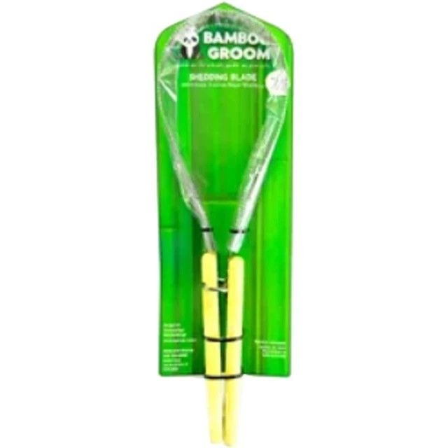 Bamboo Groom De-Shedder 2 Handle W/SS Blade