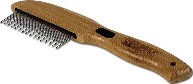Bamboo Groom Rotating Pin Comb W/31 Rounded Pins