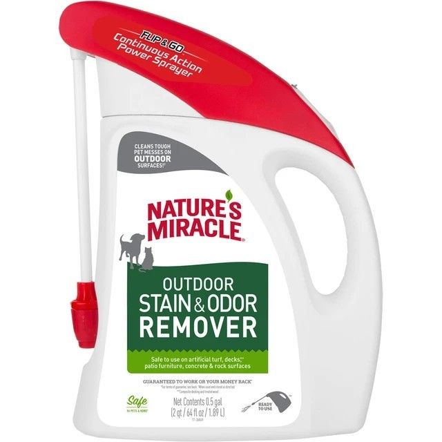 NATURE'S MIRACLE Outdoor Stain &amp; Odor Flip &amp; Go - 64 OZ