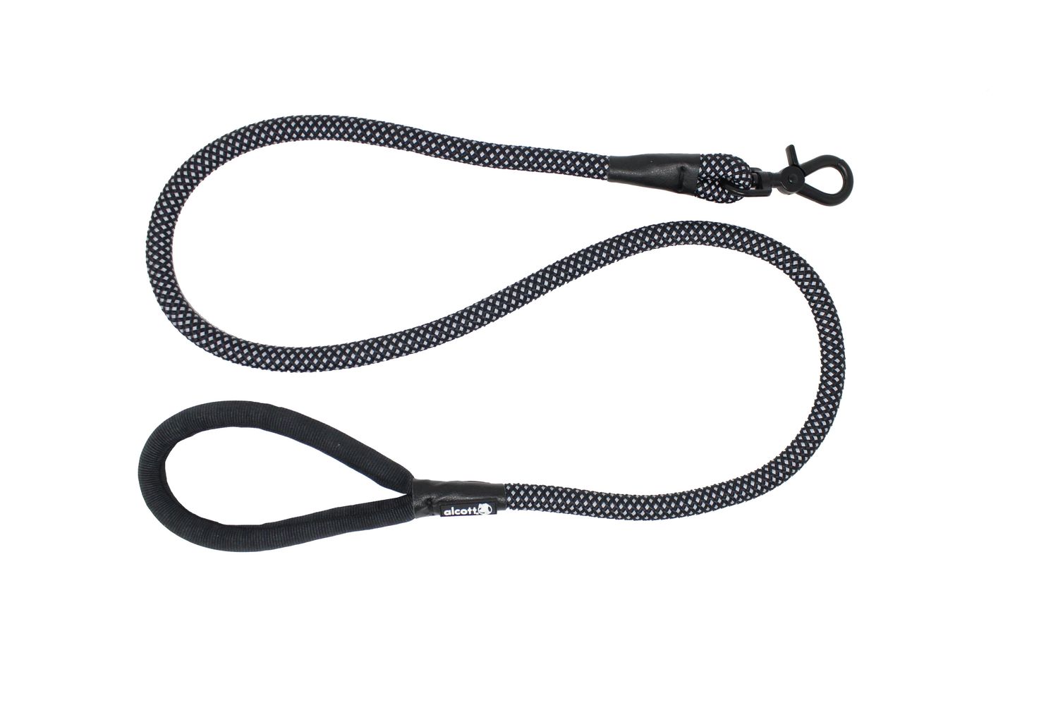 Alcott Rope Leash, Color: BLACK, Size: MD