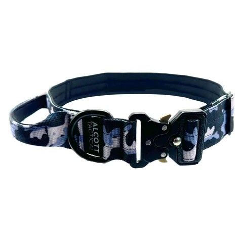Alcott Tactical Collar, Color: BLACK CAMO, Size: SM