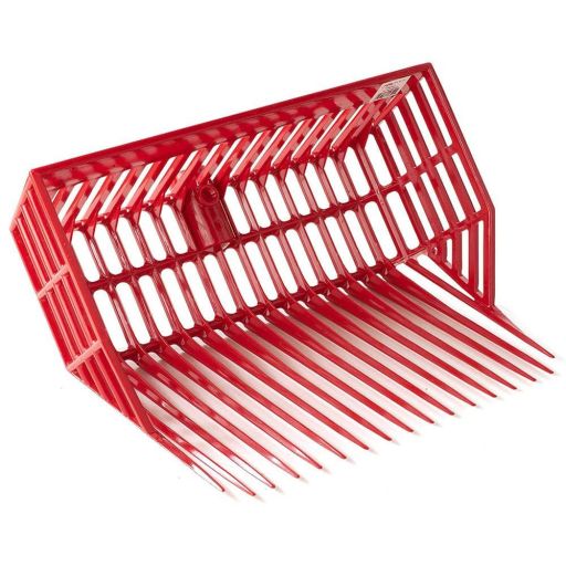 Little Giant DuraPitch Polycarbonate Pitch Fork Head with Basket Design  Red