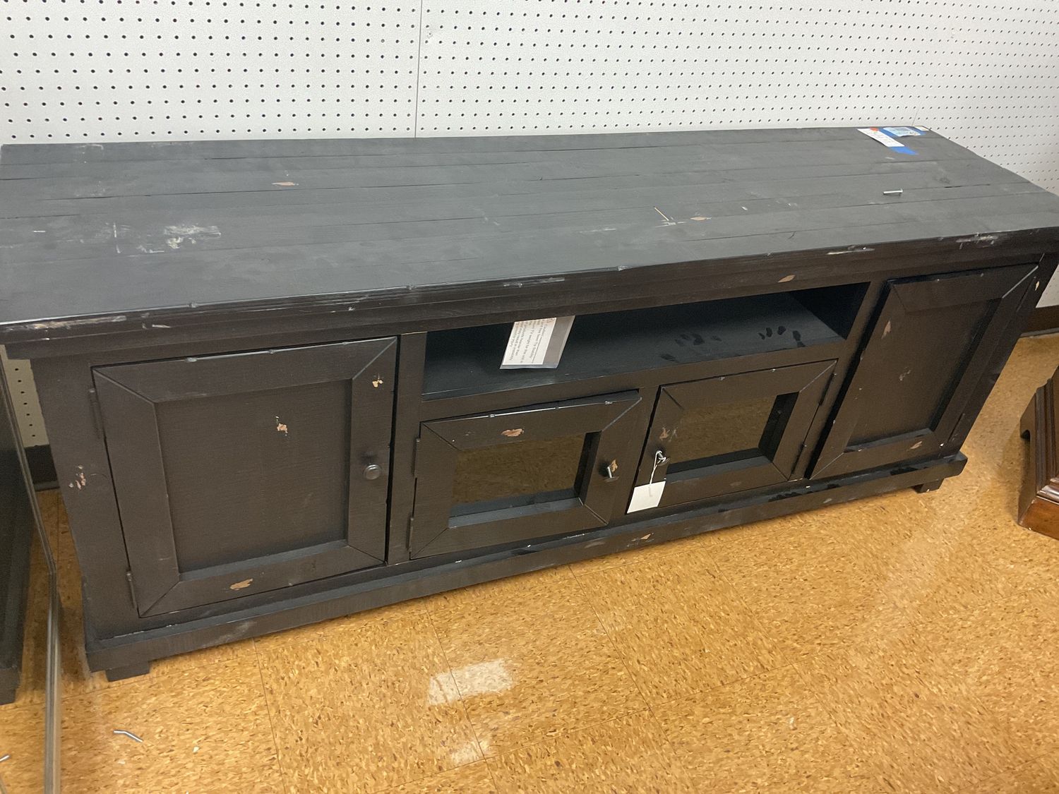 Black tv stand
