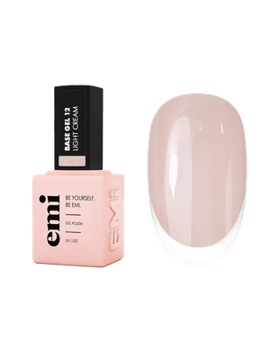 E.MiLac Base Gel #12 Light Cream 9/15 ml.