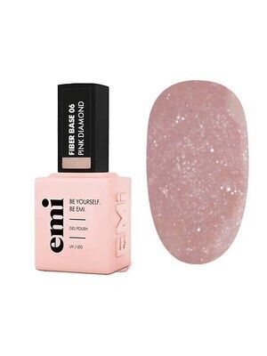 E.MiLac Fiber Base Gel Pink #6 Pink Diamond 15 ml