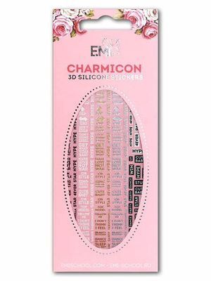 Charmicon 3D Silicone Stickers #062 Words