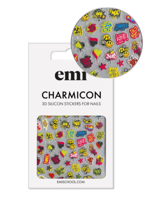 Charmicon 3D Silicone Stickers #204 Graffiti
