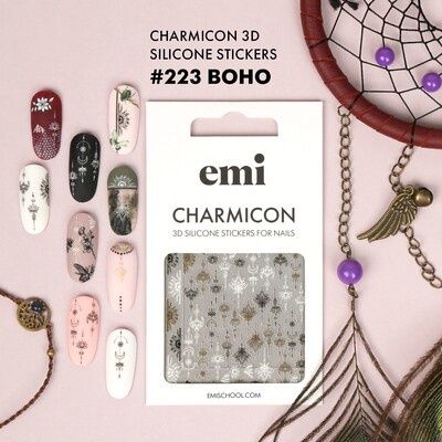 Charmicon 3D Silicone Stickers #223 Boho