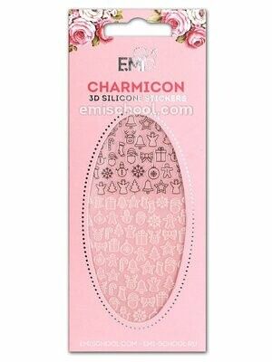 Charmicon 3D Silicone Stickers #071 Merry Christmas