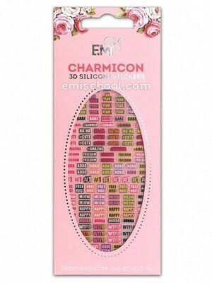 Charmicon 3D Silicone Stickers #087 Words