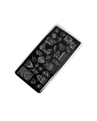 Stamping plate #09 Flowers and patterns