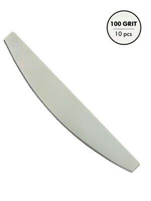 100 grit Manicure File Refill Half Moon Soft, 10 pcs