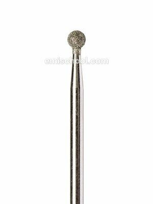 Rotary File - Ball Shaped Diamond Coated , 3mm, Medium Abrasivenes