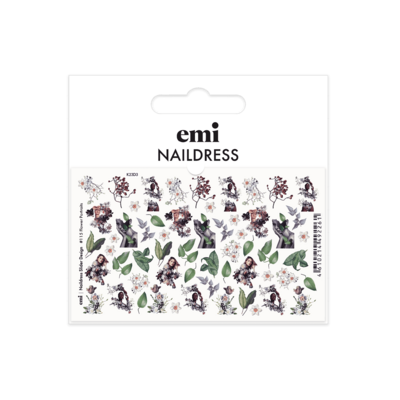 Naildress Slider Design #115 Flower portraits