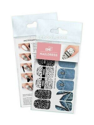 Naildress Slider Design #047 Jeans and Graphics