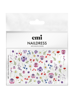 Naildress Slider Design #090 Wildflowers