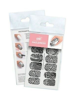 Naildress Slider Design #052 Zebra &amp; Leopard