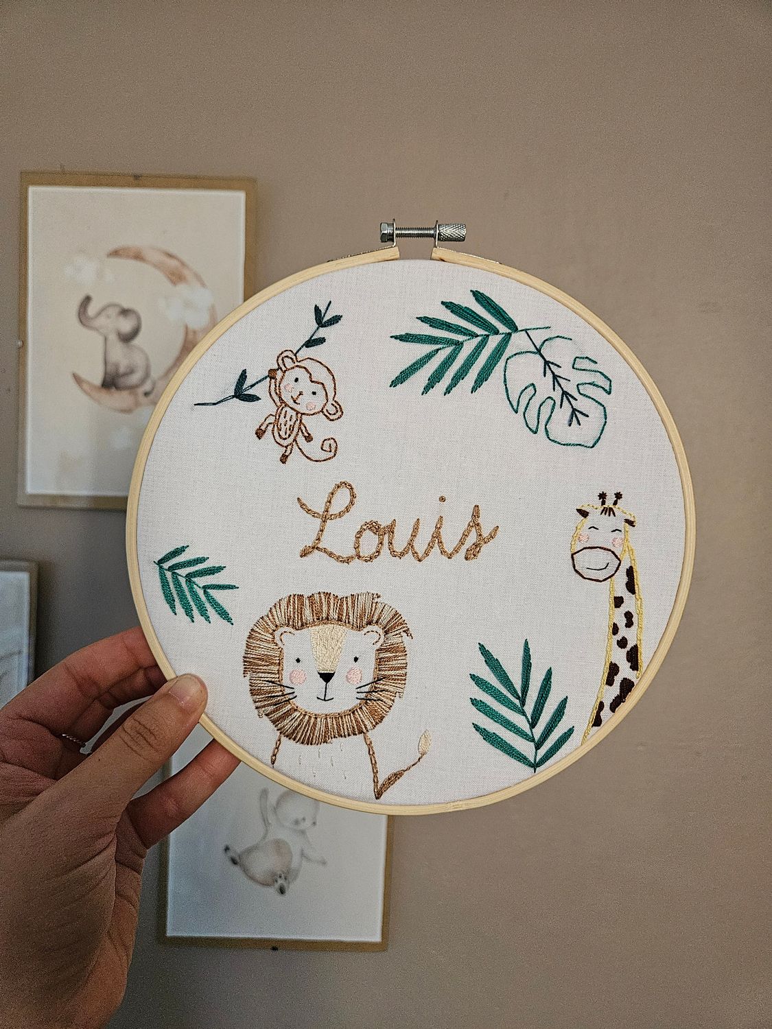Broderie jungle prénom