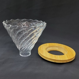Glass Dripper with Wood