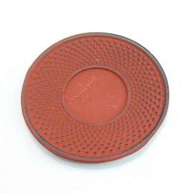 Cast iron cup saucer Red