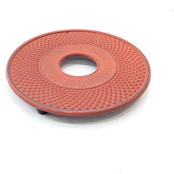 ​Cast iron tea pot stand Red