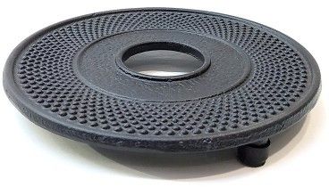 Cast iron tea pot stand Black