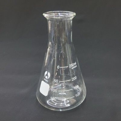 Glass measuring rd bottle 250ml