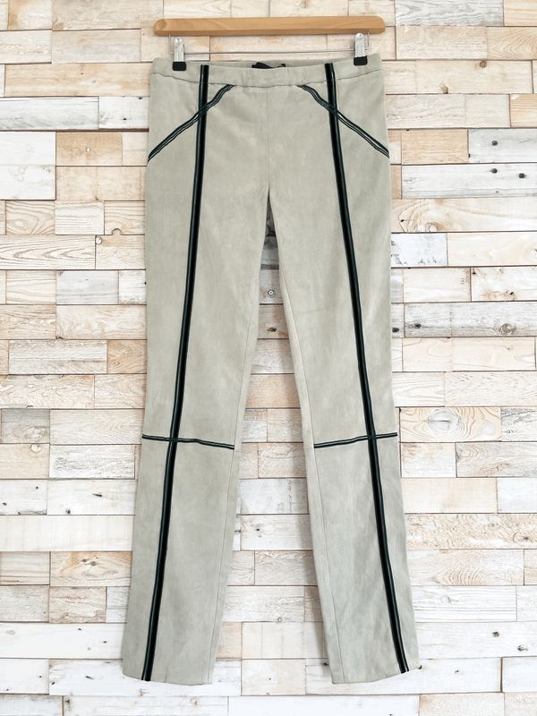 Haider Ackermann broek leer grijs, maat 40