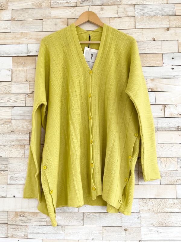 Masnada vest sulfur merino/cashmere, maat 36/38/40