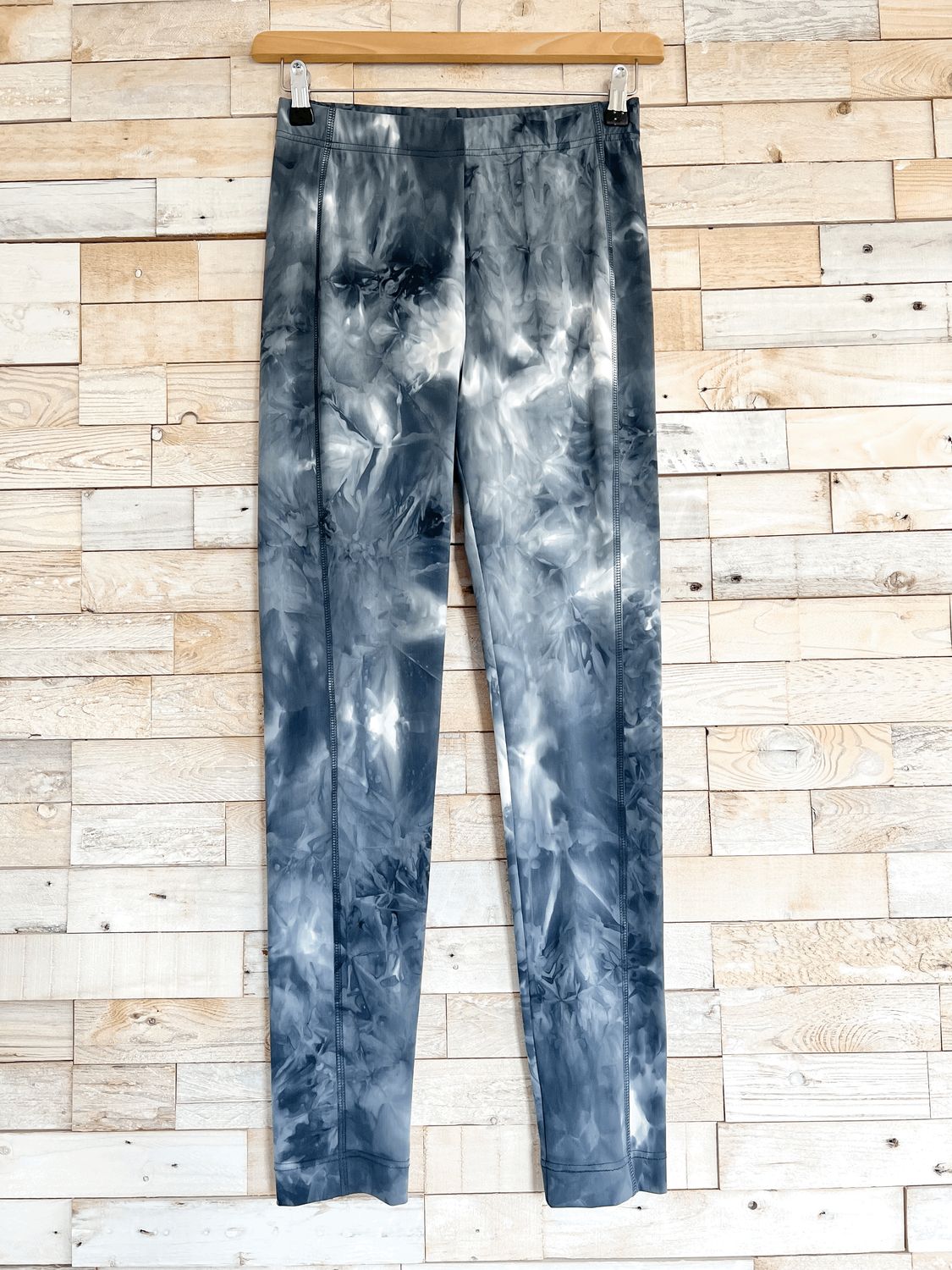 Elsewhere legging travelstof blauw, maat S