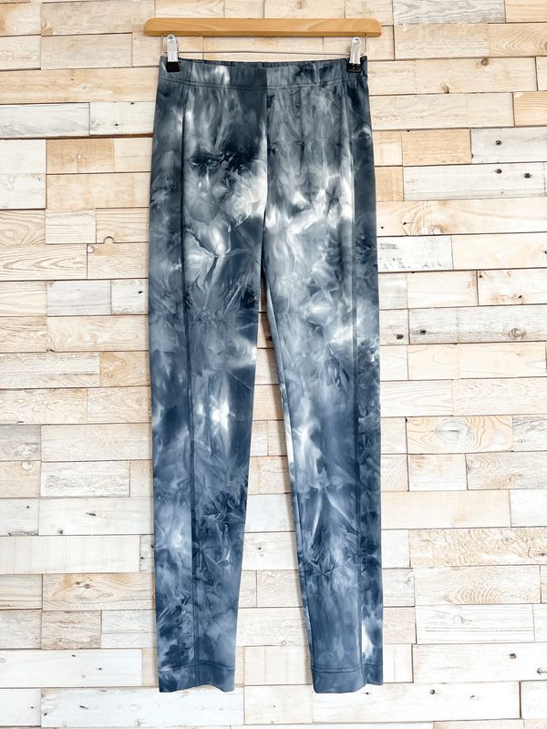 Elsewhere legging travelstof blauw, maat S