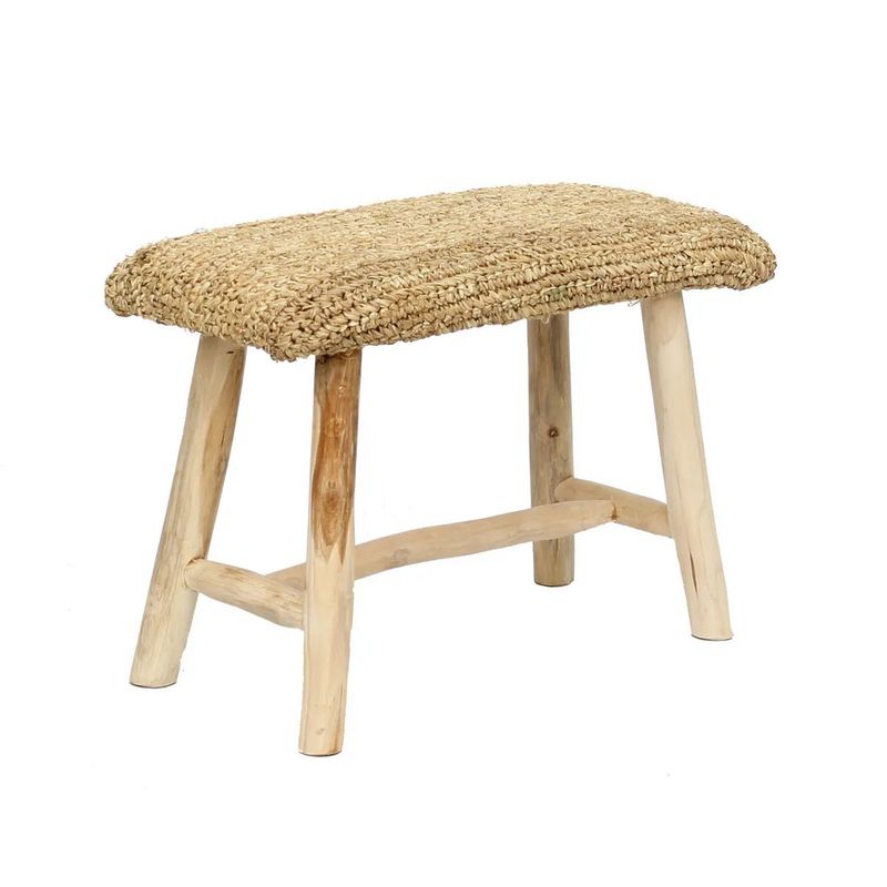 Bazar Bizar De Raffia Bench - Natuurlijk