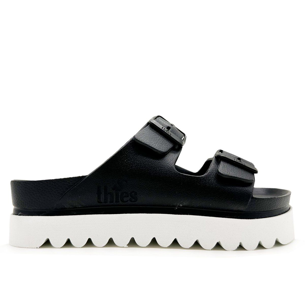thies 1856® Ecofoam Platform Sandaal vegan zwart