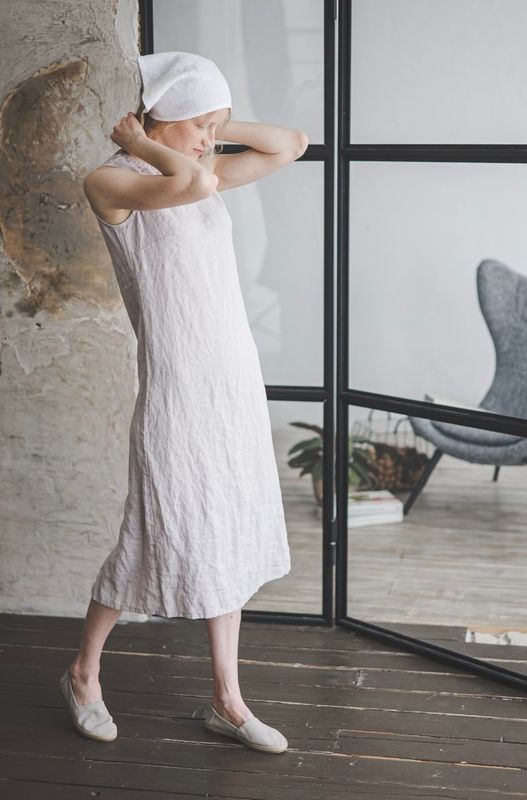 Epic Linen elegante lange linnen jurk