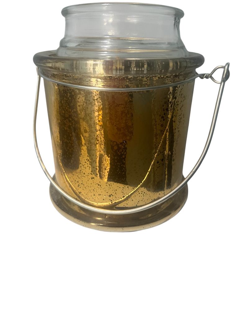 Gold Glass Candleholder