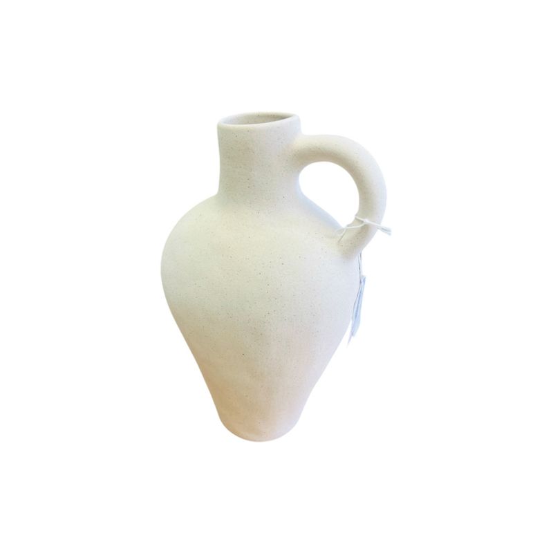 Single-Handled Concrete Vase