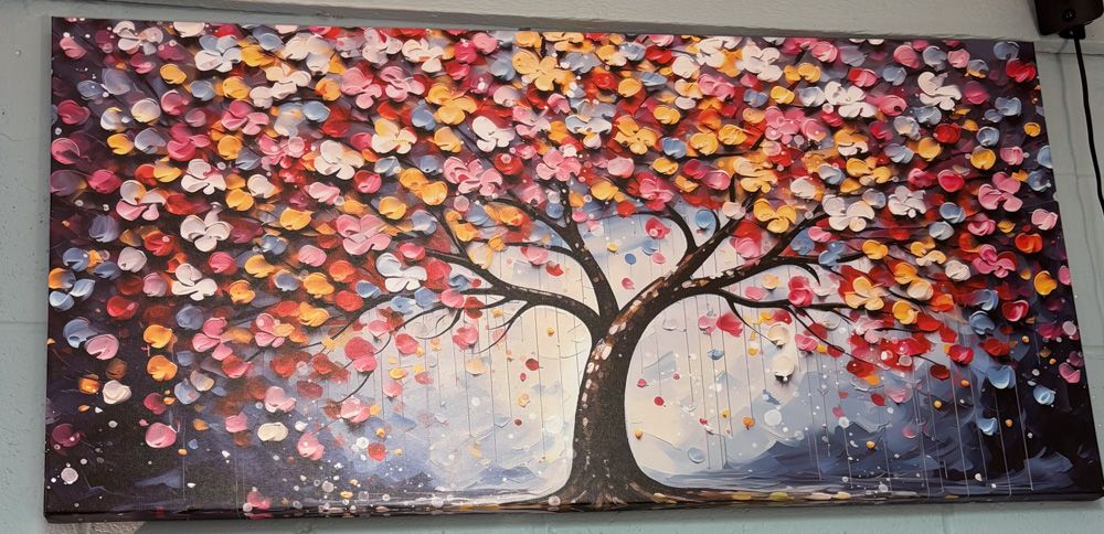 Multi-Colored Tree of Life Canvas