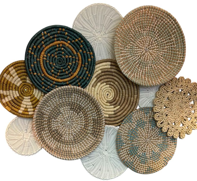 Resin Wicker Basket Wall Decor