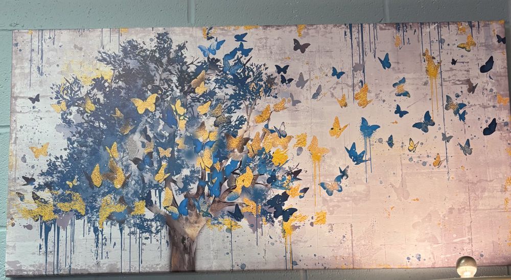 Canvas with Butterflies